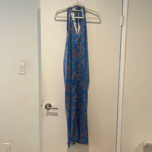 NWT Silk Blue Floral Dress
